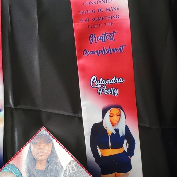 Custom Graduation Stole & Cap Topper Set - Picture 5 of 5